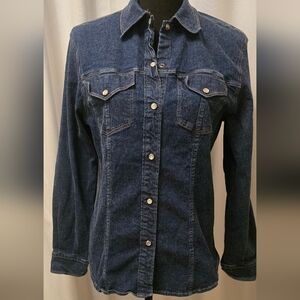 Denim Button-Up Shirt